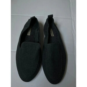 Lucky Brand Women's 11 Loafer Flat Charcoal Faux Fur Lined Shoe